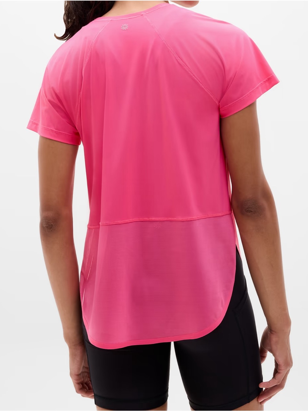 Athleta Ultimate Mesh Tee Pink